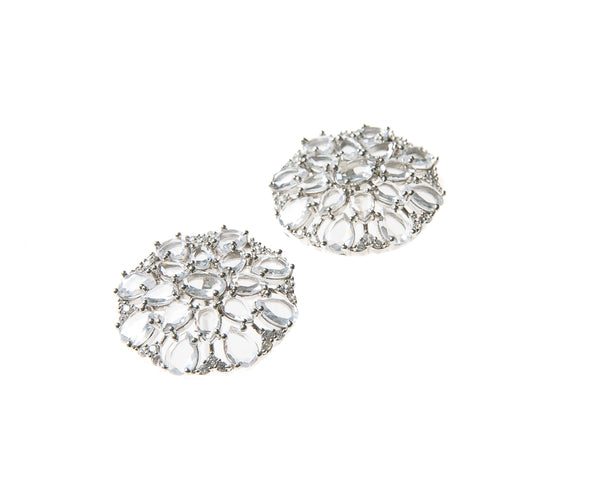 Salome Earrings (White Gold)