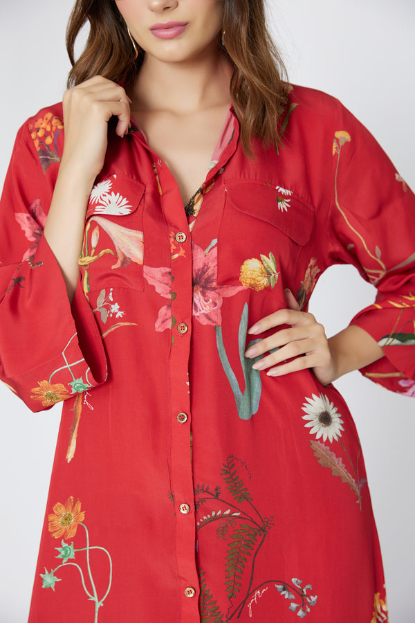 Botanical Shirtdress