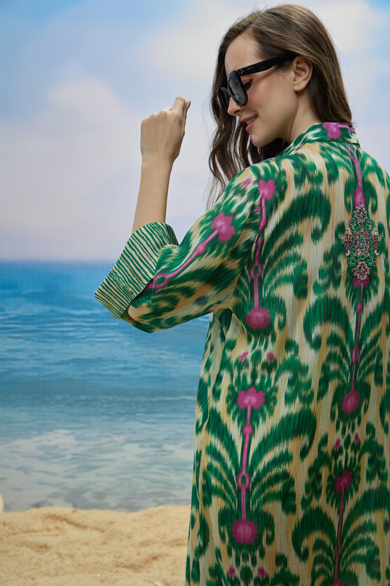Zanzibar Ikat Shirtdress