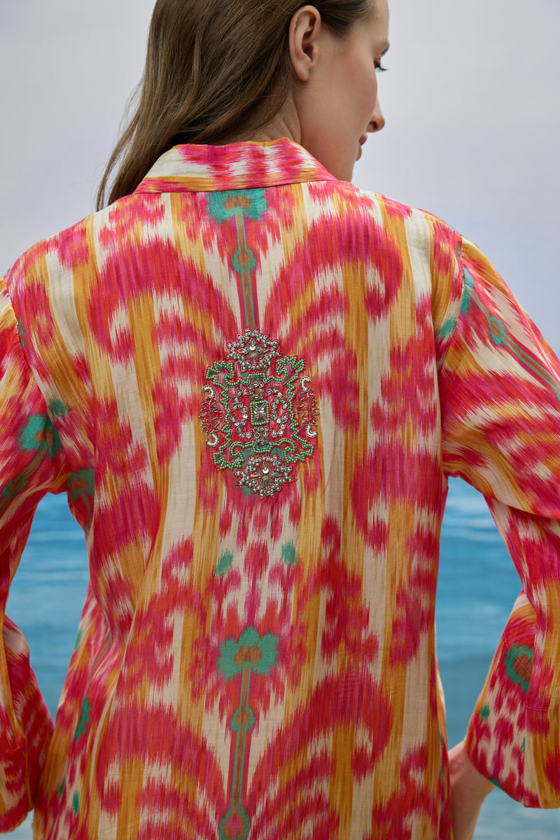 Zanzibar Ikat Shirtdress