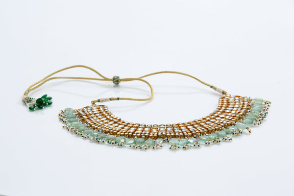 Portia Necklace (Kundan Fluorite Detail)