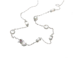 Mira Bee Necklace (White Gold)